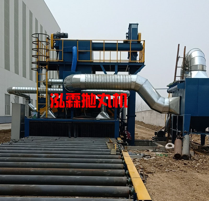 鋼板拋丸除銹機(jī)對(duì)鋼板進(jìn)行表面處理 鋼板拋丸除銹機(jī)對(duì)鋼板進(jìn)行表面處理